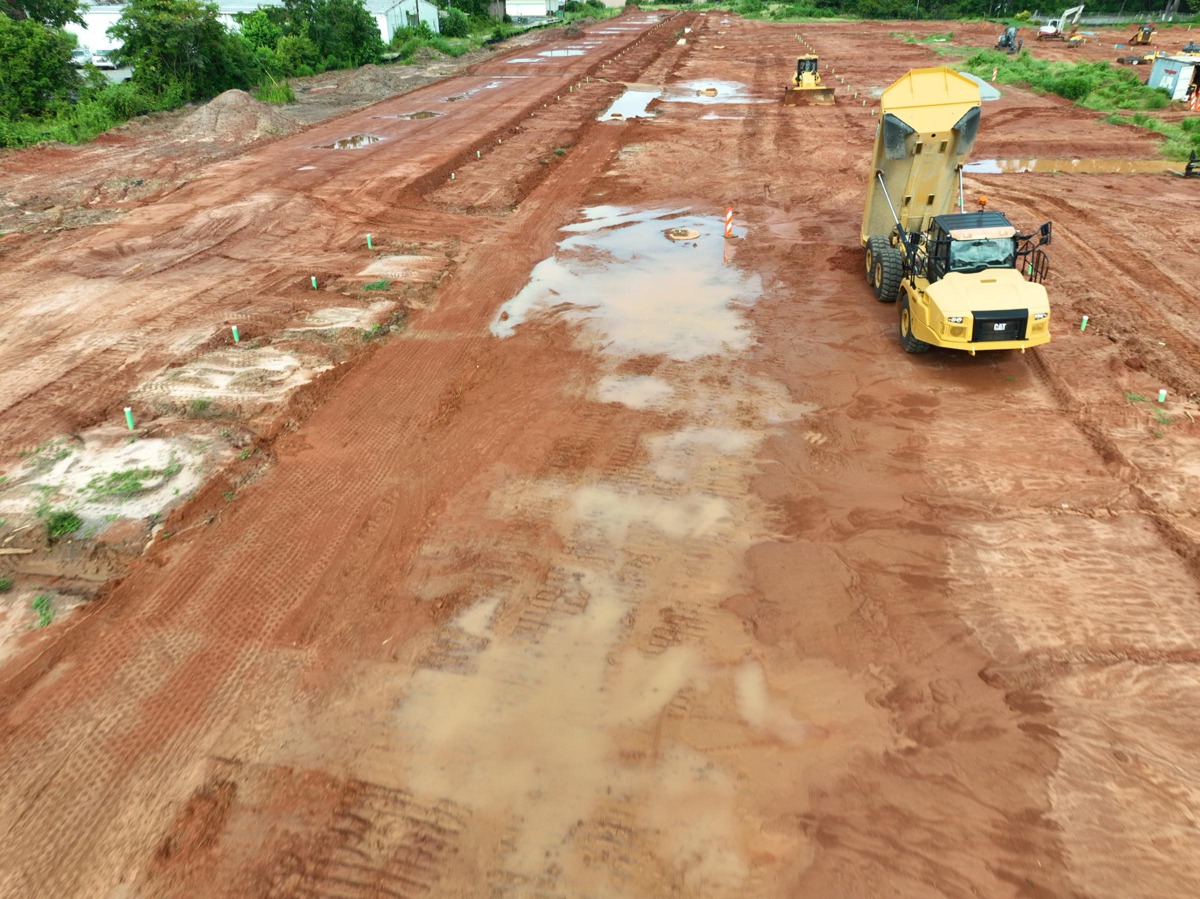 Walker's Landing construction progress, Earthwork & Grading